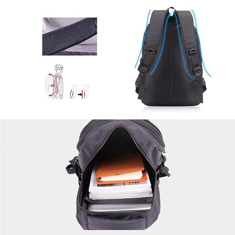 Travel Laptop Backpack with Anti-Theft Security and Spacious Storage