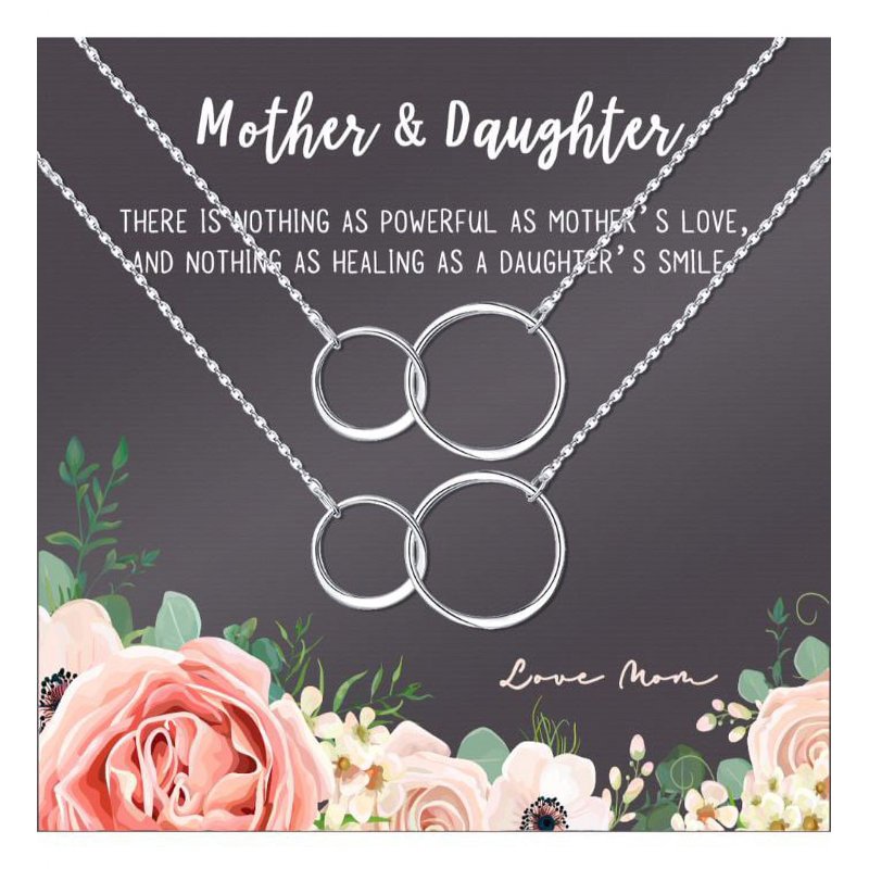 Mother and Daughter Matching Infinity Necklace Set - Mother's Day Gift, Silver & Gold Options