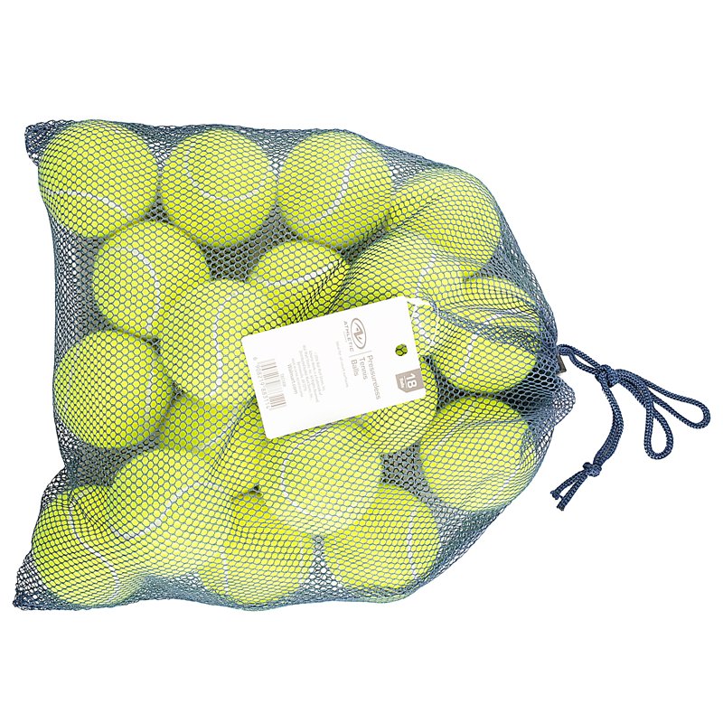 Pressureless Tennis Balls 18-Pack for Practice, Training & Dog Play