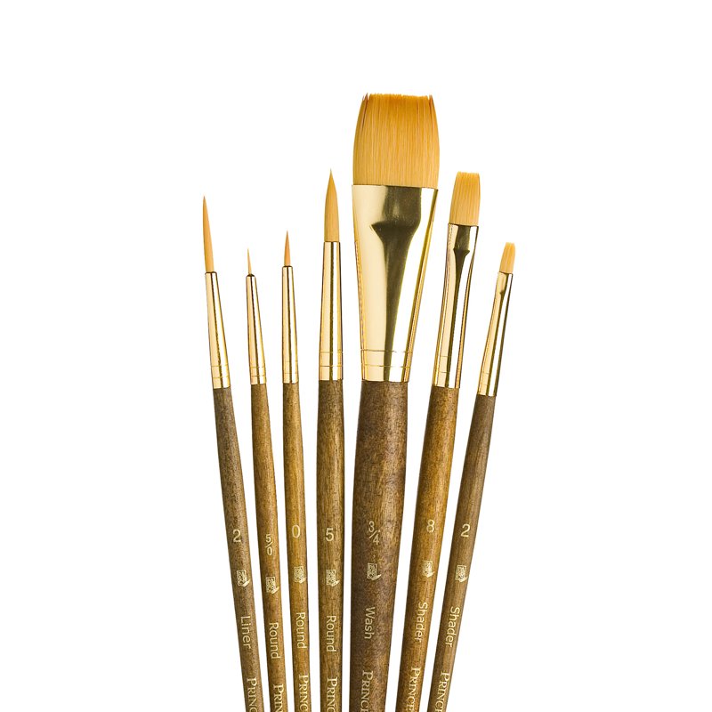 Professional Paint Brush Set - 6 Assorted Artist Brushes for Beginners & Students