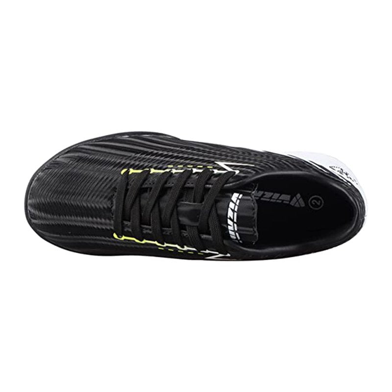 Vizari Tesoro Turf Cleats for Men and Women - Black/White Indoor & Outdoor Football Shoes