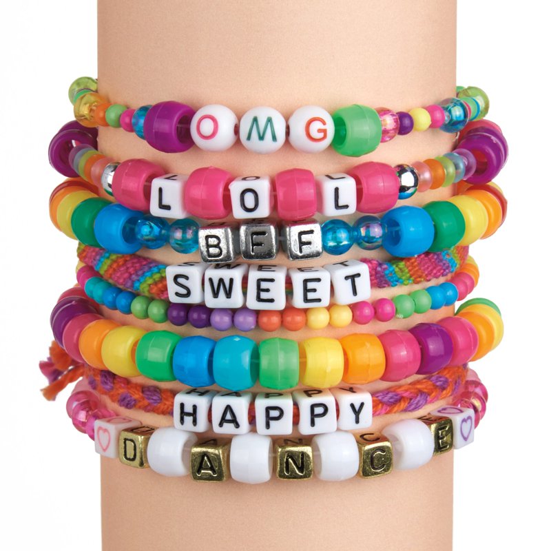 DIY Bead Bracelet Kit with 800+ Beads for Custom Friendship Jewelry