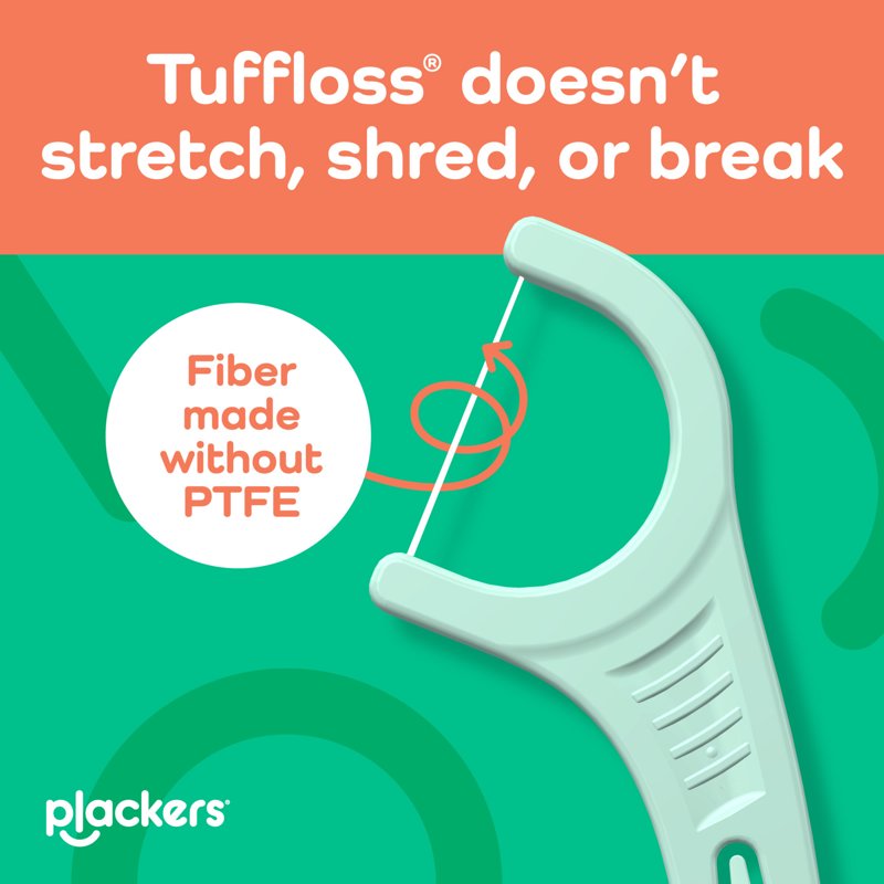 Dental Floss Picks Micro Line Tuffloss Mint 75+ Count Multipack