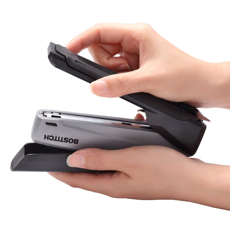 PaperPro inPOWER 20 Desktop Stapler - 20-Sheet Capacity, Black/Gray