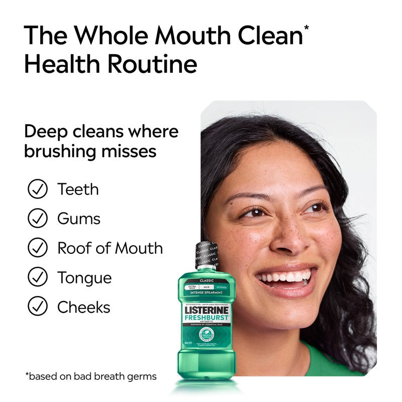 Antiseptic Mouthwash for Fresh Breath & Gum Care - 250 mL & Larger Sizes