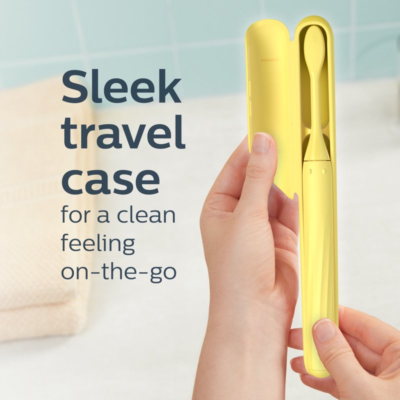 Electric Toothbrush Set with Travel Case and Brush Head - Multiple Colors