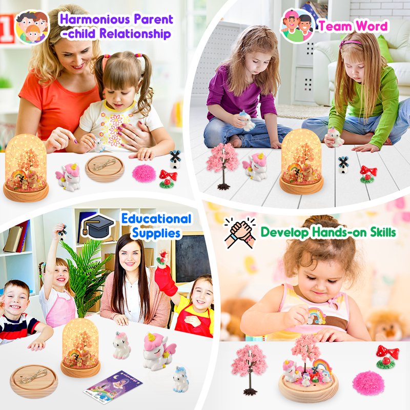Kids Unicorn Night Light Craft Kit for Ages 3-12 - Creative DIY Toy Gift