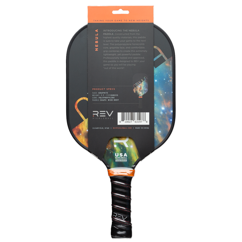 Nebula Pickleball Paddle with Graphite Face, Medusa Variation - 7.5oz