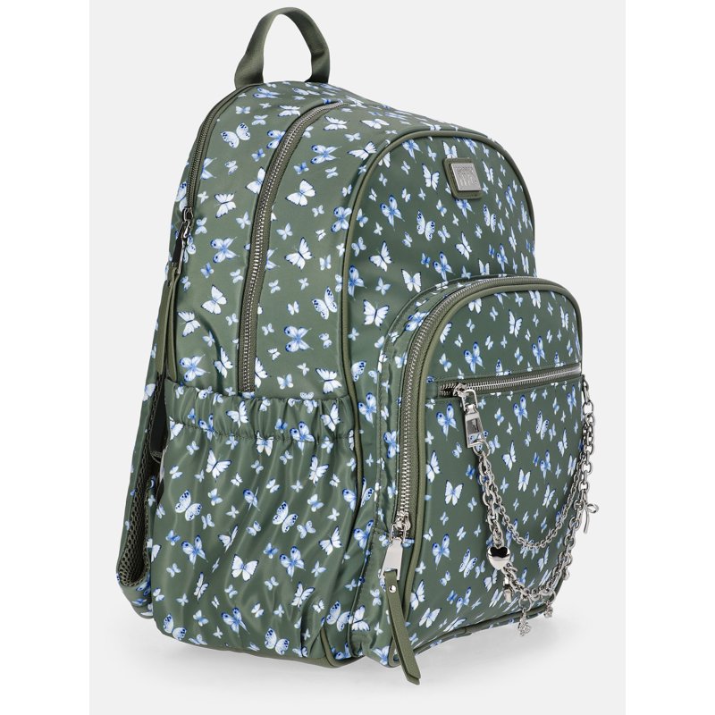 Women's Dome Backpack with Chain & Multiple Pockets - Madden NYC