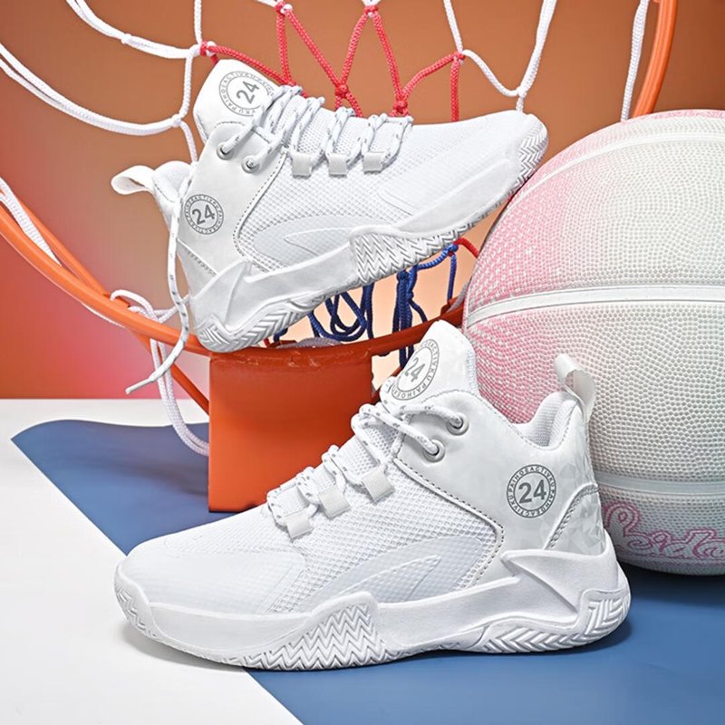 Kids' Anti-Slip Basketball Sneakers for Boys & Girls - Breathable Casual Shoes