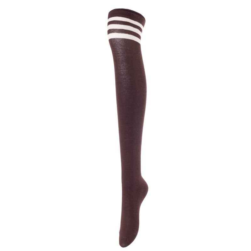 Over Knee High Cotton Boot Socks Pack of 5 - Casual Thigh High Stockings for Women & Teens