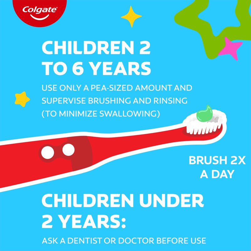 Kids Fluoride Cavity Protection Toothpaste Pump with Bubble Fruit Flavor - 4.4 oz