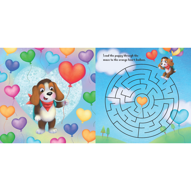 Love Goes A Long Way Storybook Greetings Card with Envelope - Children's Gift Set