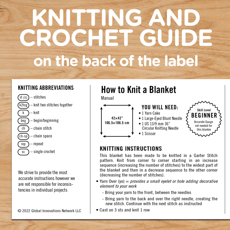 Chunky Yarn Kit for Knitting and Crocheting - Includes 437 yd Thick Yarn Balls, Circular Needles, Crochet Hooks, Measuring Tape, Scissors & Pins