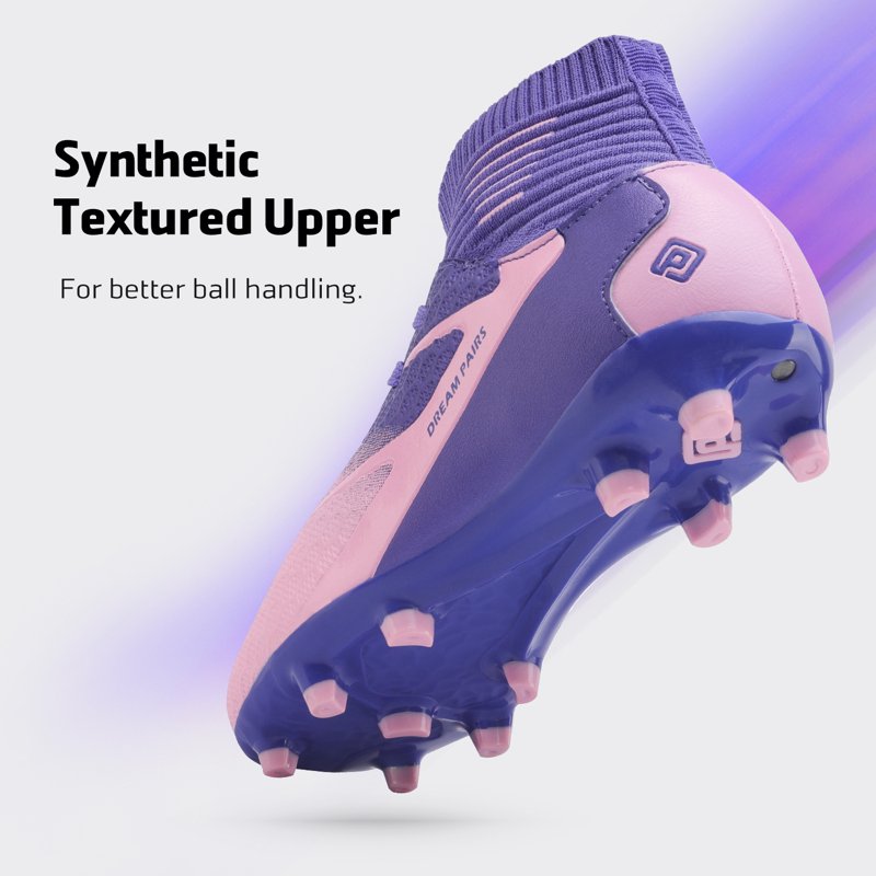 Dream Pairs Kids Soccer Cleats Shoes - Variation: 10 Toddler Purple/Pink