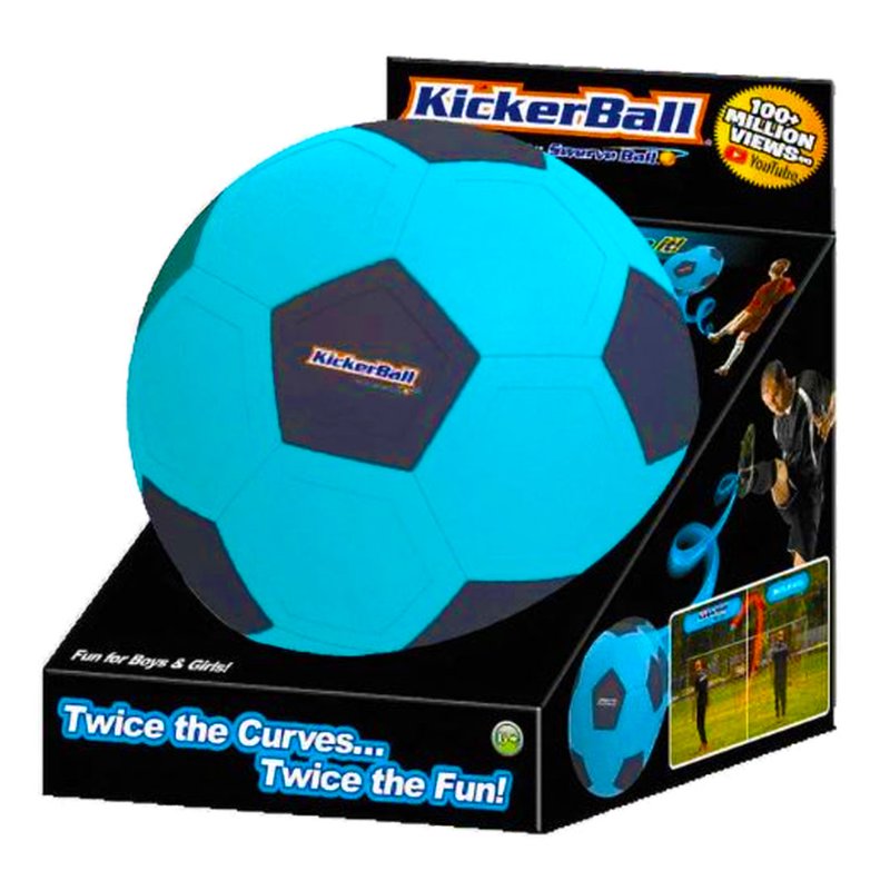 Swerve Sports Kicker Ball Trick Soccer Training Ball - Electric Blue, Size 4 (Variation: blue)