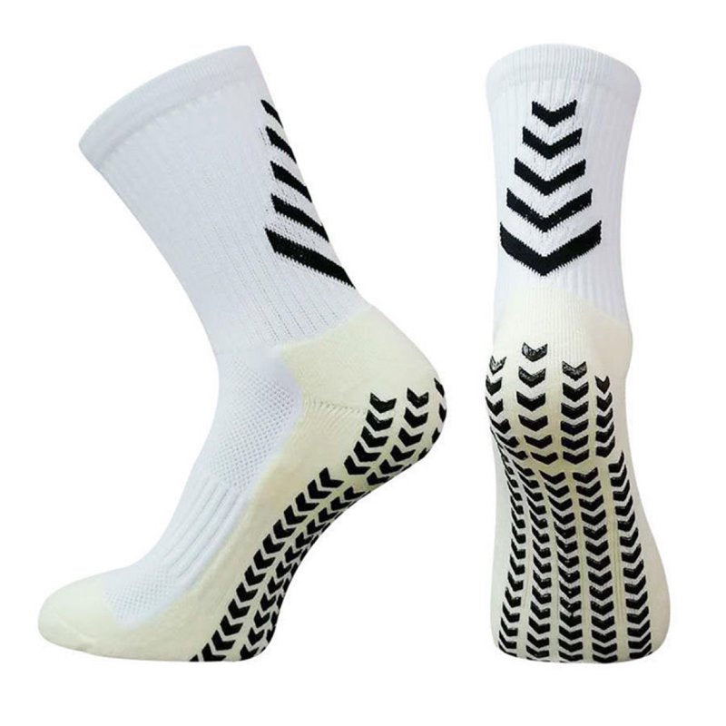 Men's Soccer Running Socks Non-Slip Cushioned Moisture-Wicking Athletic Socks