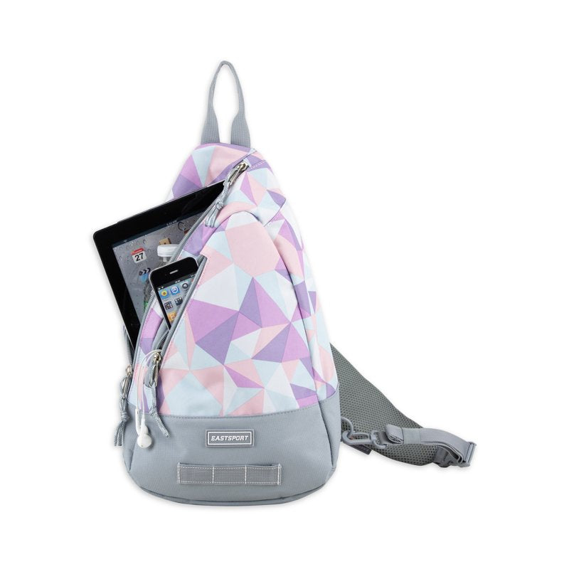 Ergonomic Sling Backpack with Multiple Compartments and Adjustable Strap
