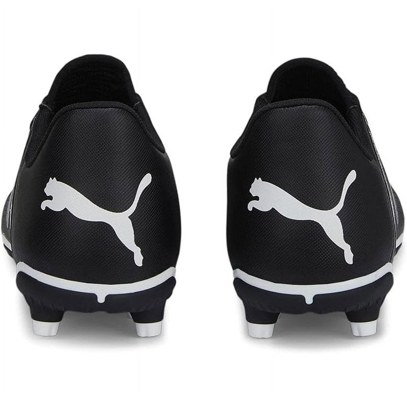Puma Future Play FG/AG Junior Soccer Cleats — Black White, Size 12.5