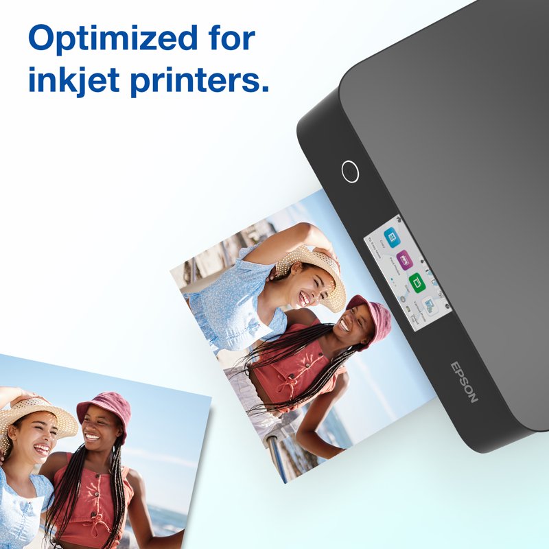 Epson Glossy Photo Paper 8.5 x 11 Inches, 20 Sheets - Bright, High-Quality Prints