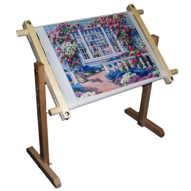 Adjustable Lap Table Stand with Scroll Frame for Couch Bed Work