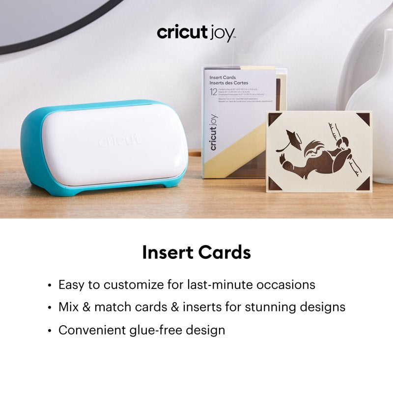 Cricut Insert Cards Neutrals Sampler for Greeting Card Making - 12 Pack