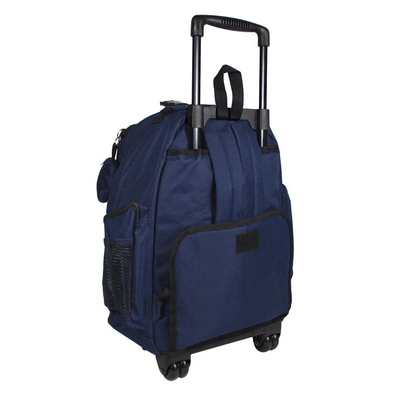 22-Inch Rolling Carry-On Backpack - Durable Lightweight Travel Bag