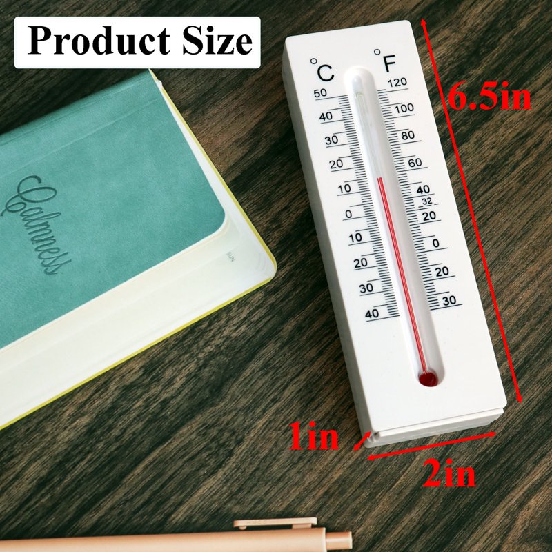 Outdoor Thermometer Key Hider Safe Lock Box for Yard Garden House Faux Rock Disguise