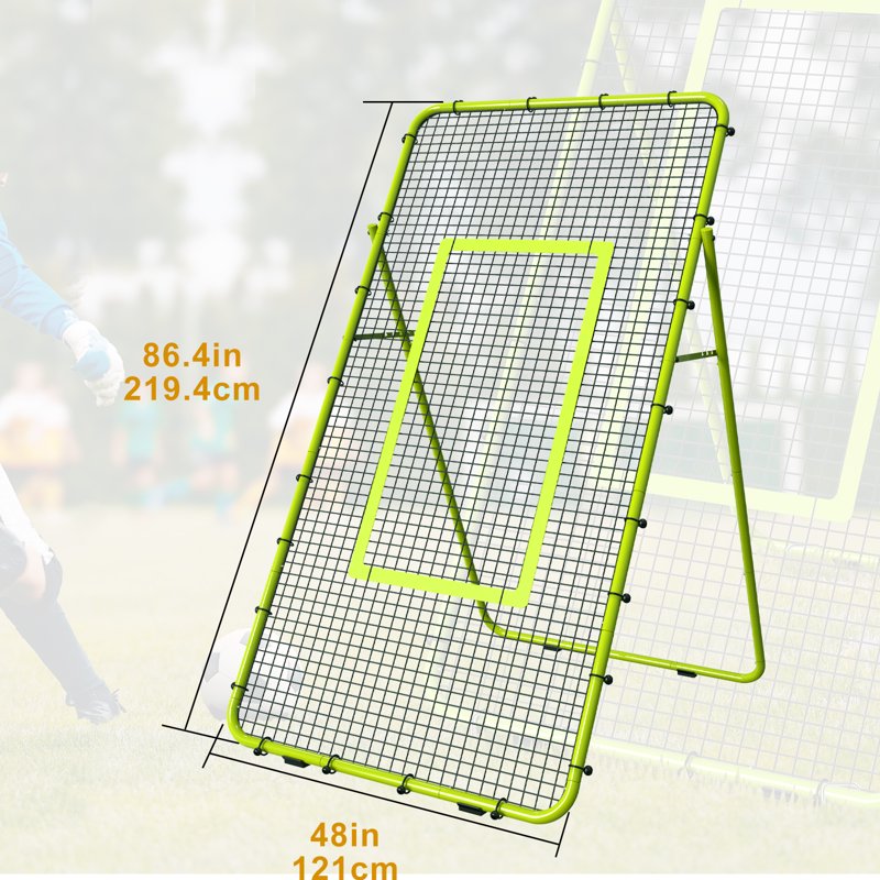 Multi-Sport Rebounder Net - Adjustable Soccer Baseball Volleyball Training Net for Kids & Adults