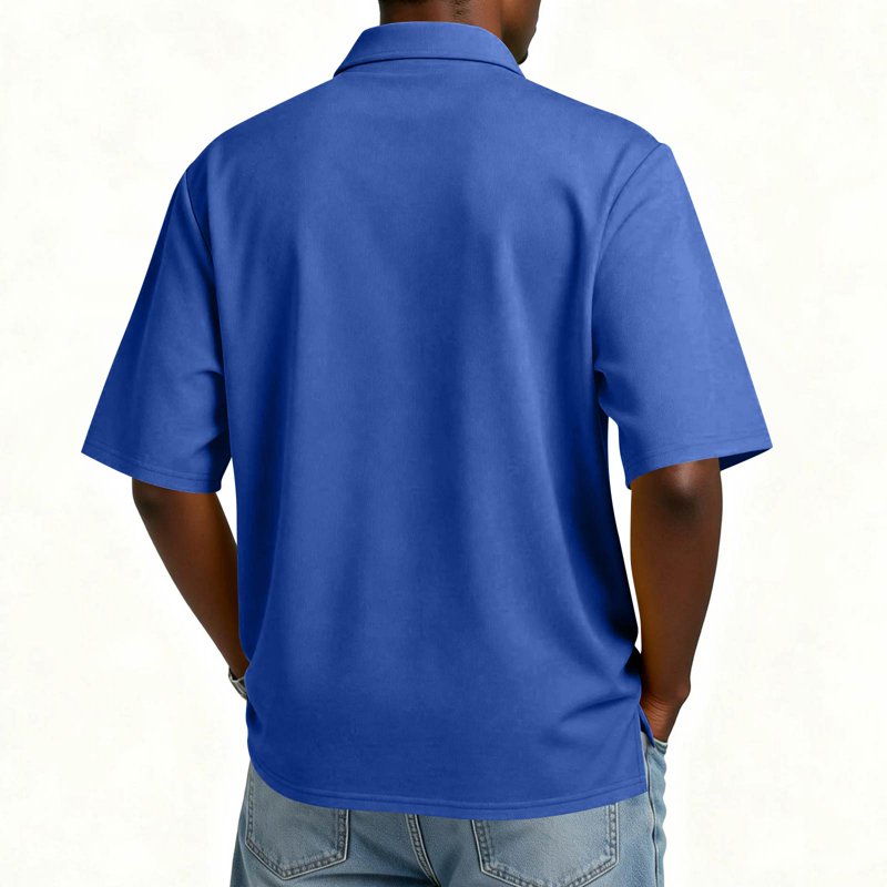 Men's Short Sleeve Polo Shirt - Classic Fit Golf T-Shirt for Casual Wear