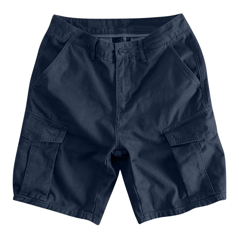 Men's Linen Cargo Shorts Summer Lightweight Casual Beach Golf Work Shorts Big & Tall