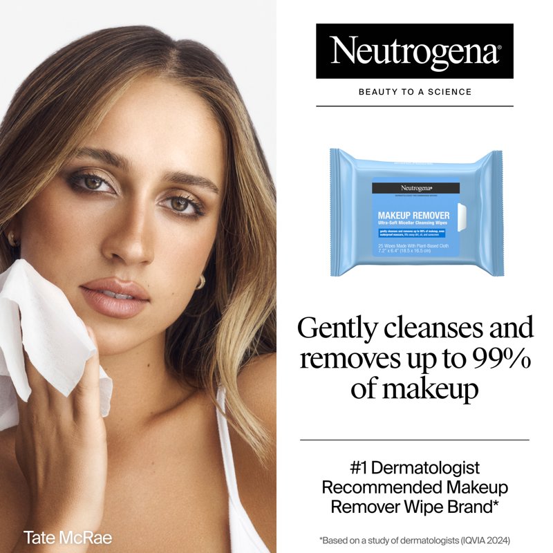 Day & Night Makeup Remover Wipes - Gentle Facial Cleansing Set 75 Count