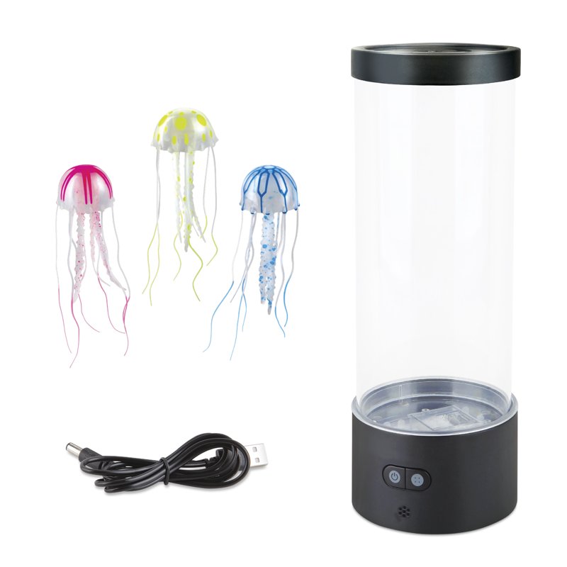 12-Inch Color-Morphing Jellyfish Aquarium Lamp for Kids - Educational Sea Life Display
