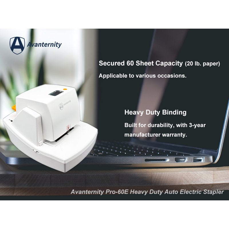 Avanternity Pro-60E Heavy Duty Auto Electric Stapler - 60 Sheet Variation
