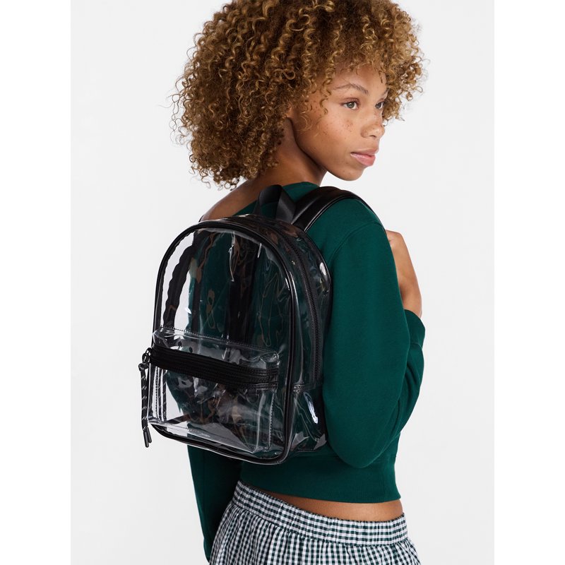 Clear Women's Mini Backpack Hands Free Chest Pack with Adjustable Straps