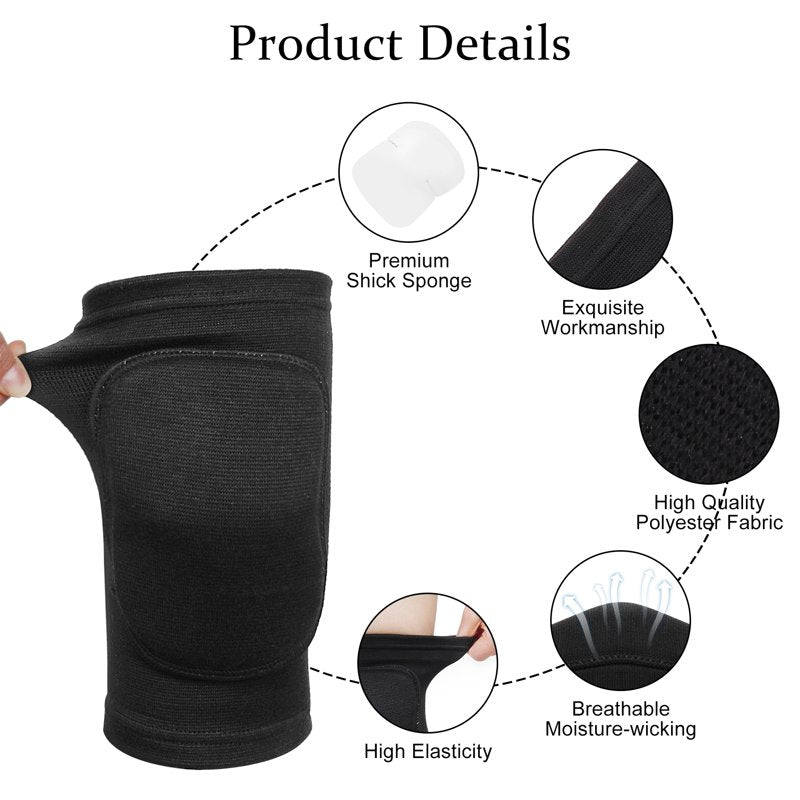 Breathable Stretch Knee Pads for Women - Support, Shock Absorption & Injury Prevention