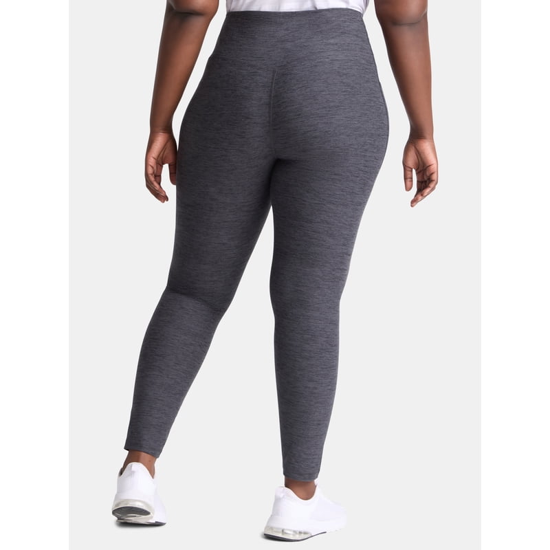 Women's Plus ButterCore Full-Length Leggings with Pockets - Moisture-Wicking Activewear