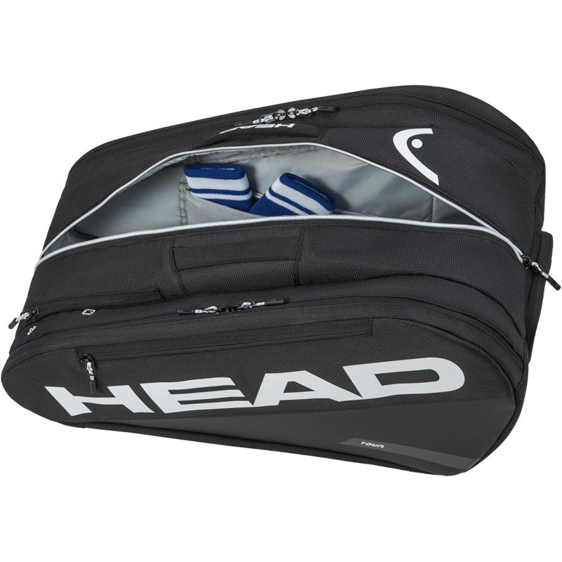 Padel Tennis Bag 7-Racquet Capacity with Climate Control & Reflective Design