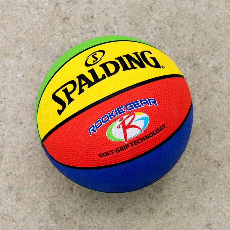Youth Indoor Outdoor Basketball 27.5 Inch Soft Grip Multi Color Kids Sport Equipment