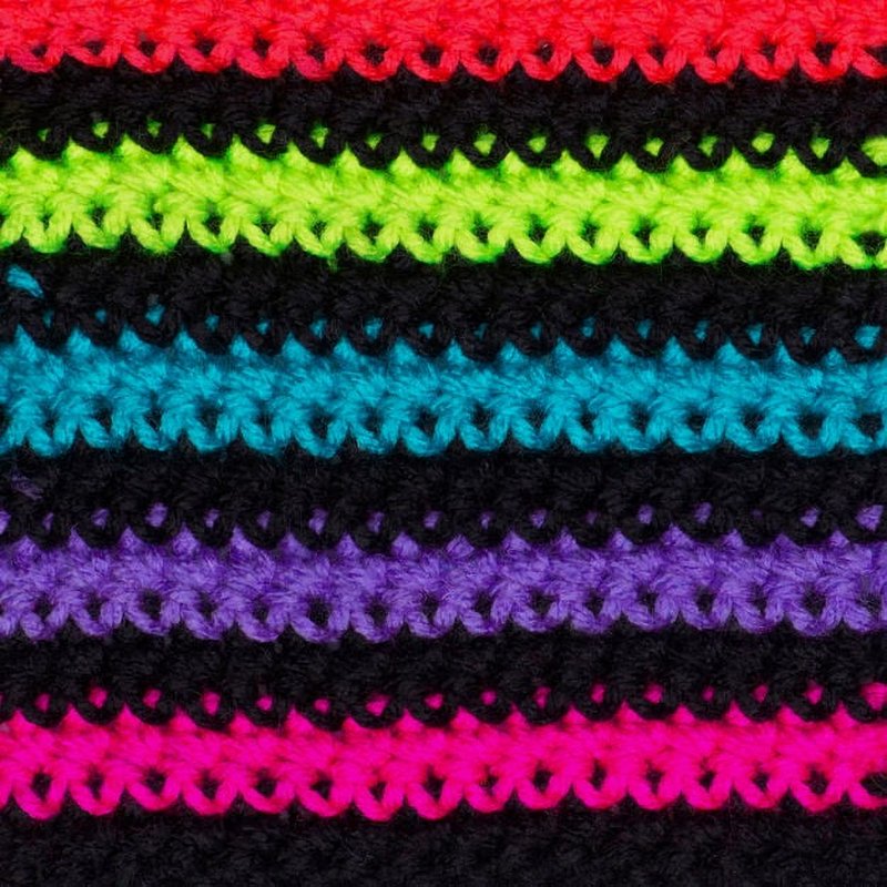 Jumbo Acrylic Yarn - Neon Stripe, Medium Weight, 10oz, Multiple Colors