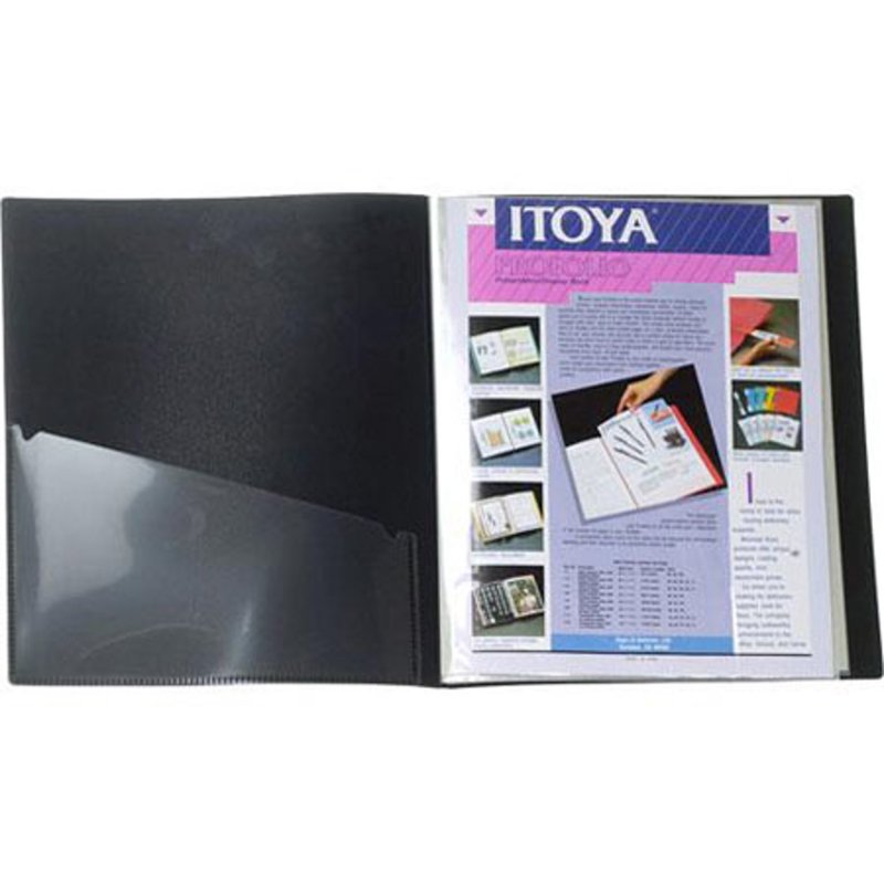 Professional Art Portfolio 18x24 Inch with 48 Clear Sleeves - Archival Quality