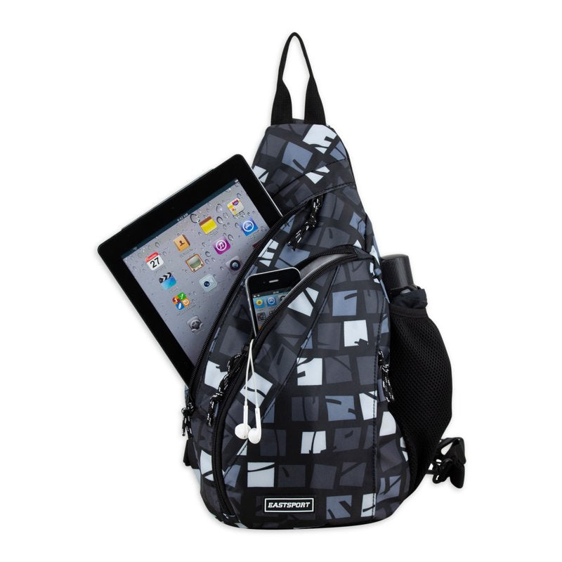 Unisex Sling Backpack with Multiple Compartments - Adjustable Shoulder Strap