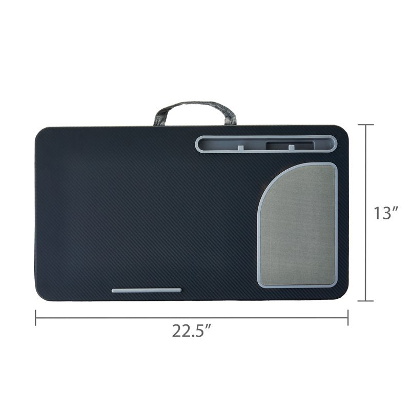 Portable Lap Desk for 15.6-Inch Laptops, Phone & Tablet Stand, Greystone