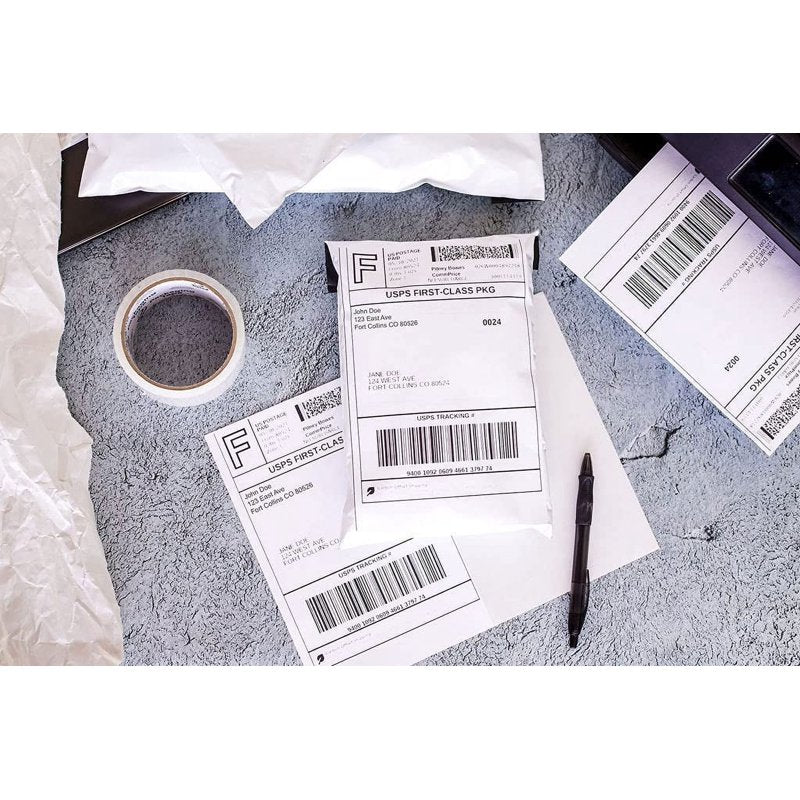 Multipurpose White Label Sheets - 8.5x5.5 Inches, Laser & Inkjet Compatible, 50+ Labels