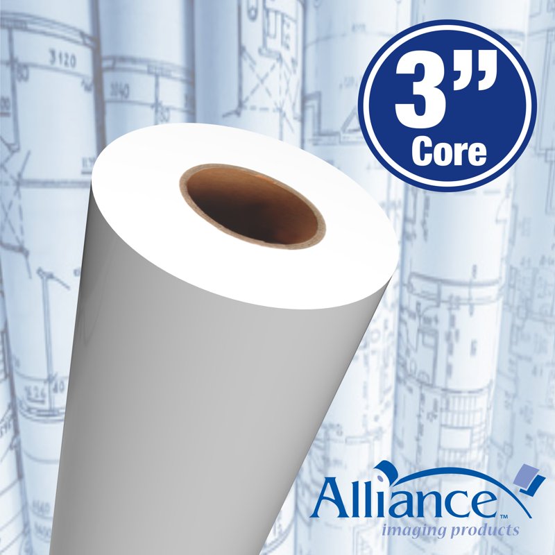 Wide Format Bond Paper Rolls 30x500ft for Engineering & Laser Printing
