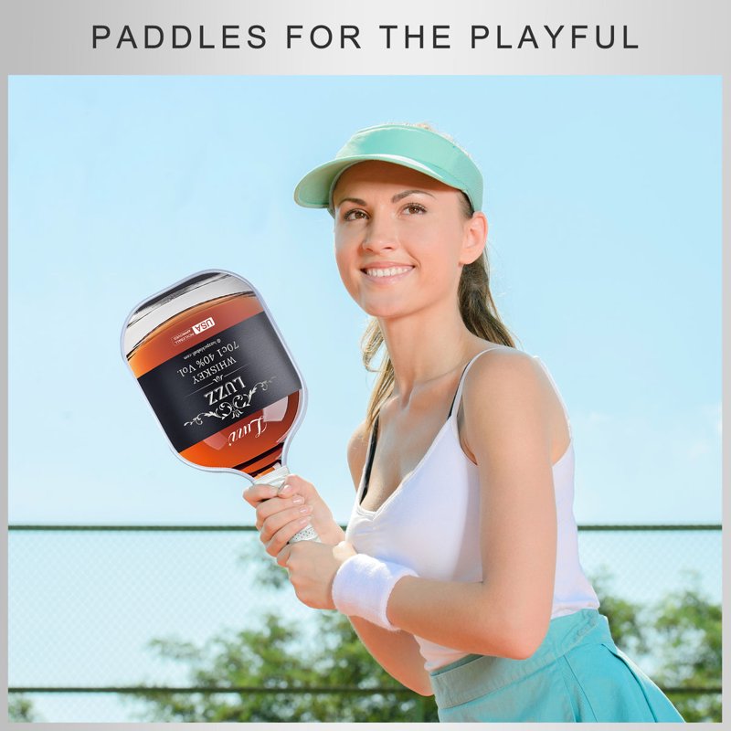 Luzz 16mm Carbon Fiber Pickleball Paddle – Sandblasted 3K T700 USAPA Approved Whiskey Variation