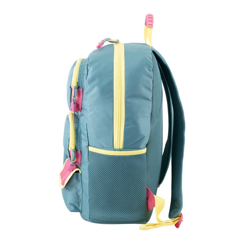Unisex 18.5-Inch Cargo Backpack with Pockets and Tech Sleeve - Soft Teal