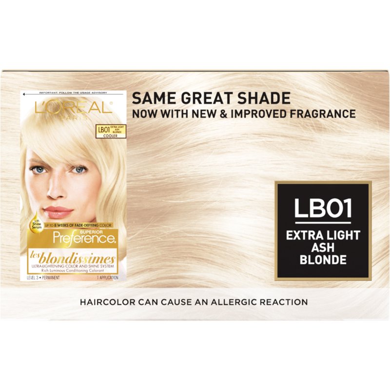 Fade-Defying Permanent Hair Color Kit - Extra Light Ash Blonde & More