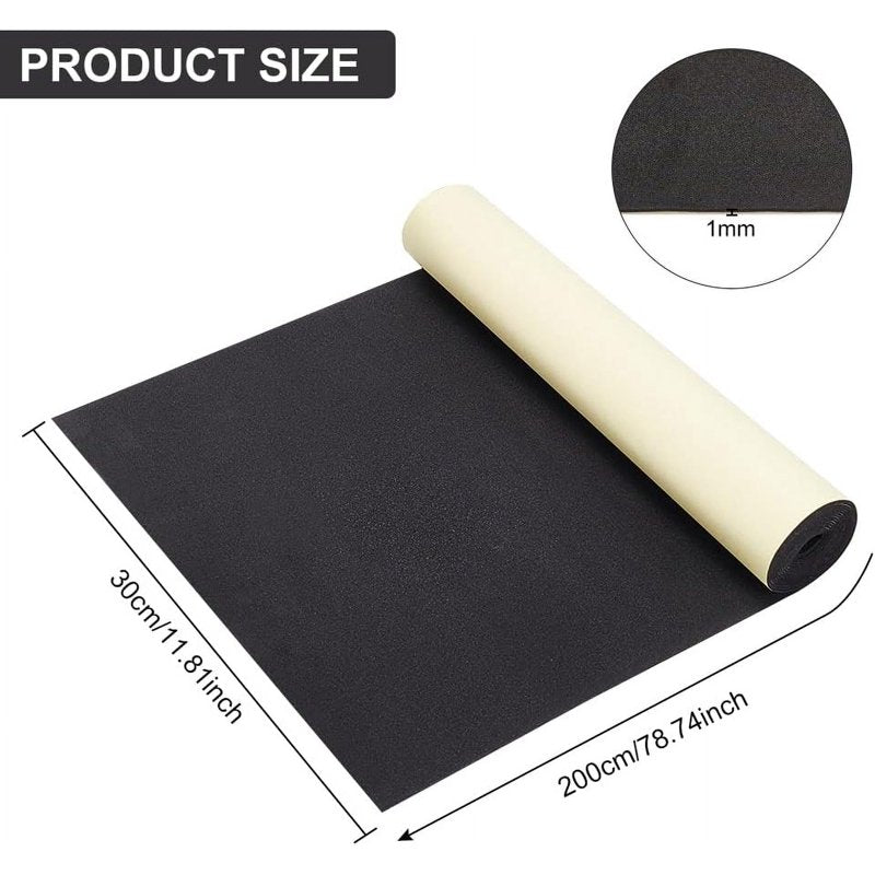 Self-Adhesive EVA Foam Roll 78.7x11.8 Inch Padding Sheet for Crafts & Furniture Protection