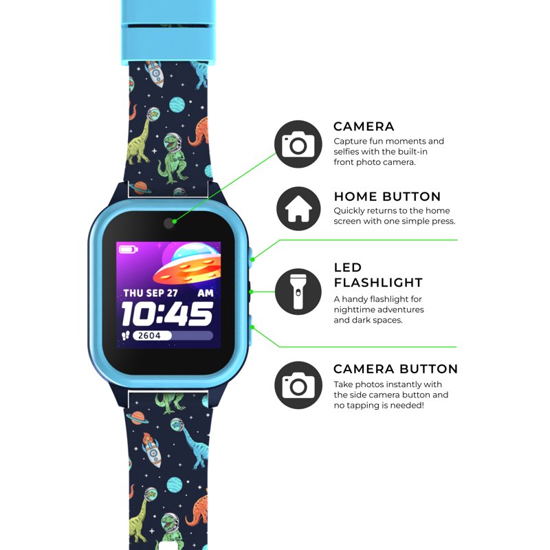 Kids Smartwatch with Camera and Educational Games - Durable Splash-Proof Wearable